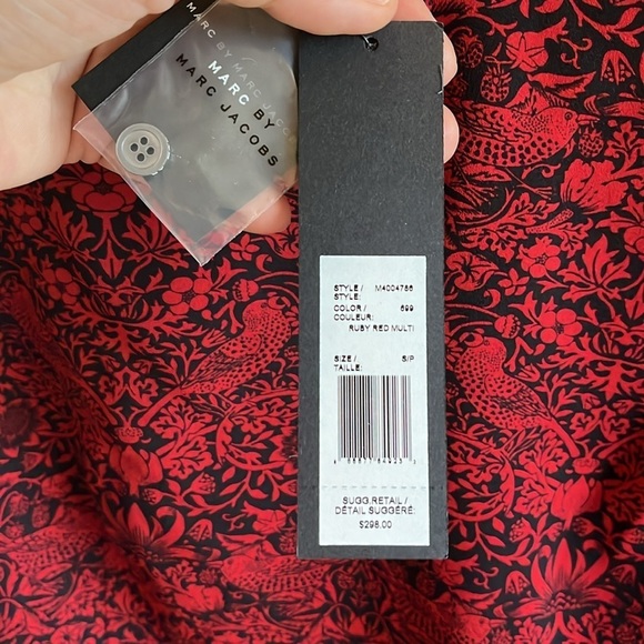 MARC BY MARC JACOBS Strawberry Thief Peplum Top - Picture 11 of 14